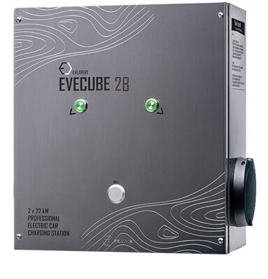 EVECUBE 2B - 2x 22kW AC charging station 