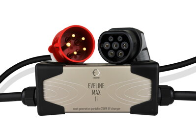 EVELINE Max II - Smart portable charger TYPE 2 - CEE 5-PIN | 32A | 3phase | 22kW | 5 - 7m