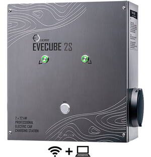 EVECUBE 2S - 2x22kW AC charging station (Smart WebServer + consumption measurement)
